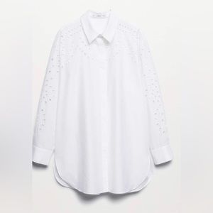 Open work detail blouse/ shirt. Oversize design. Like new.